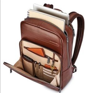 Samsonite backpack one in brown and one in black